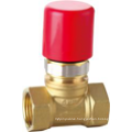 equal shape cw617 material brass Electric male thread stop valve with plastic cap and solenoid